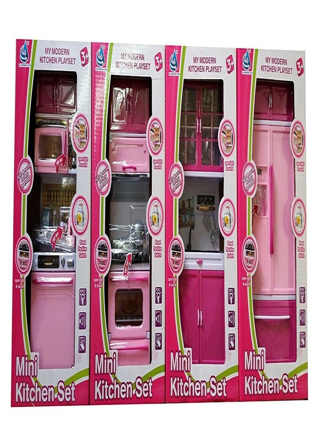 Heer Modern Kitchen Set with 4 Compartments, Musical and Lights(Big Size) - Image 3